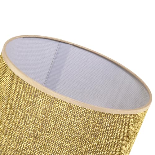 Modern and Designer Mini Diamond Gold Glitter Fabric Lamp Shade 25cm Diameter | for Table or Ceiling Pendant by Happy Homewares - Image 5
