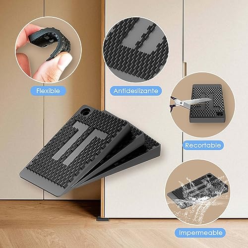 Calces de plástico para nivelar con base de goma flexible anticaídas y antivibración 5
