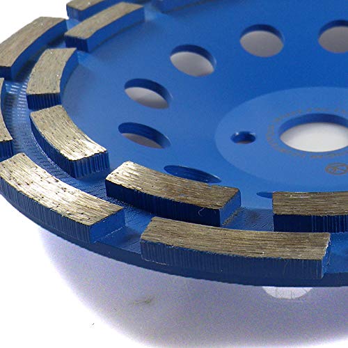 Profesjonalna diamentowa szlifierka garnkowa, talerz szlifierski, Ø 180 mm, wysokość montażowa 23 mm (specjalnie do maszyn Makita), podwójnie pokryta, do betonu, jastrychu i kamienia naturalnego