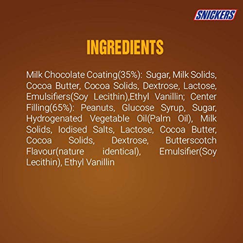 Image of Snickers Butterscotch Flavor Chocolates Valentines Day Gift Pack- 40 Gram Bar X Pack Of 8