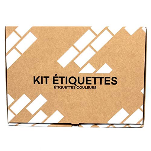 Kit di etichette magnetiche colorate.