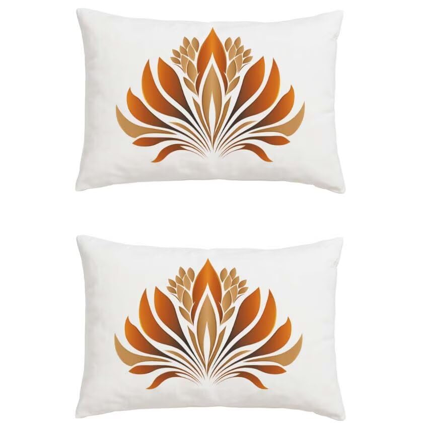 Housse de coussin 40x70 cm imperméable en lin l-m491 pour déco de maison