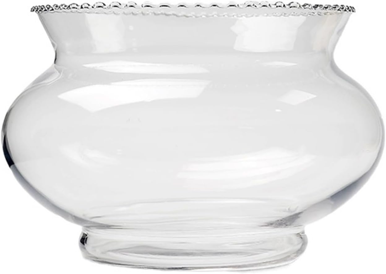 Aquarium Fish Tank Small Lace Fish Tank Small Fish Tank Turtle Tank Clear Glass Large Round for Home Fish Tank Office Decoration Ornaments Fish Tank (G)