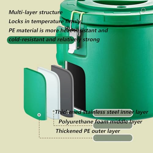 Baril d'isolation en acier inoxydable 30L baril de riz chaud et froid