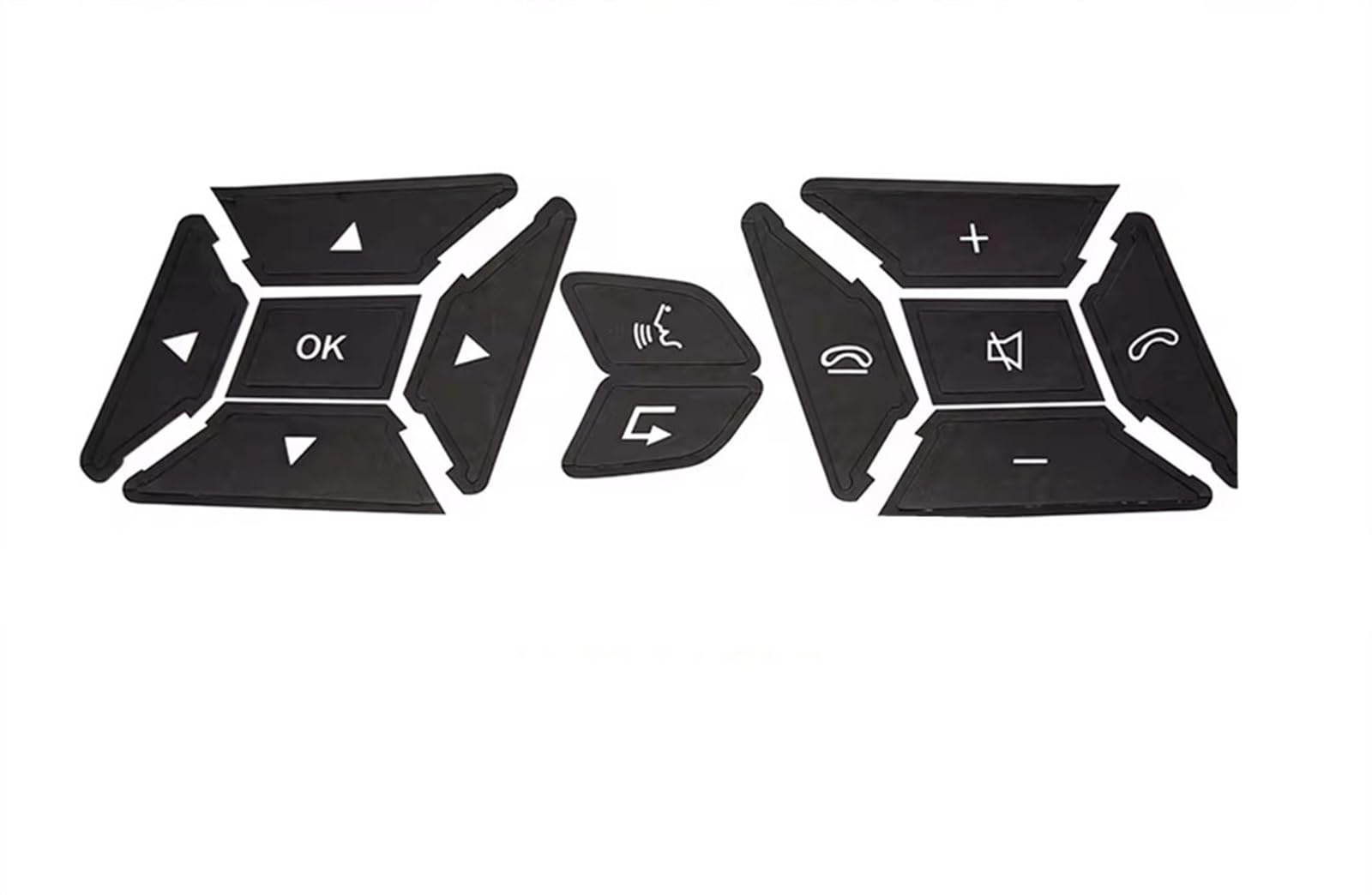 Dash Button Sticker Compatible with Benz for CLS W218 for GLK X204 for SLK R172 Car Steering Wheel Button Repair Sticker Decal(A)