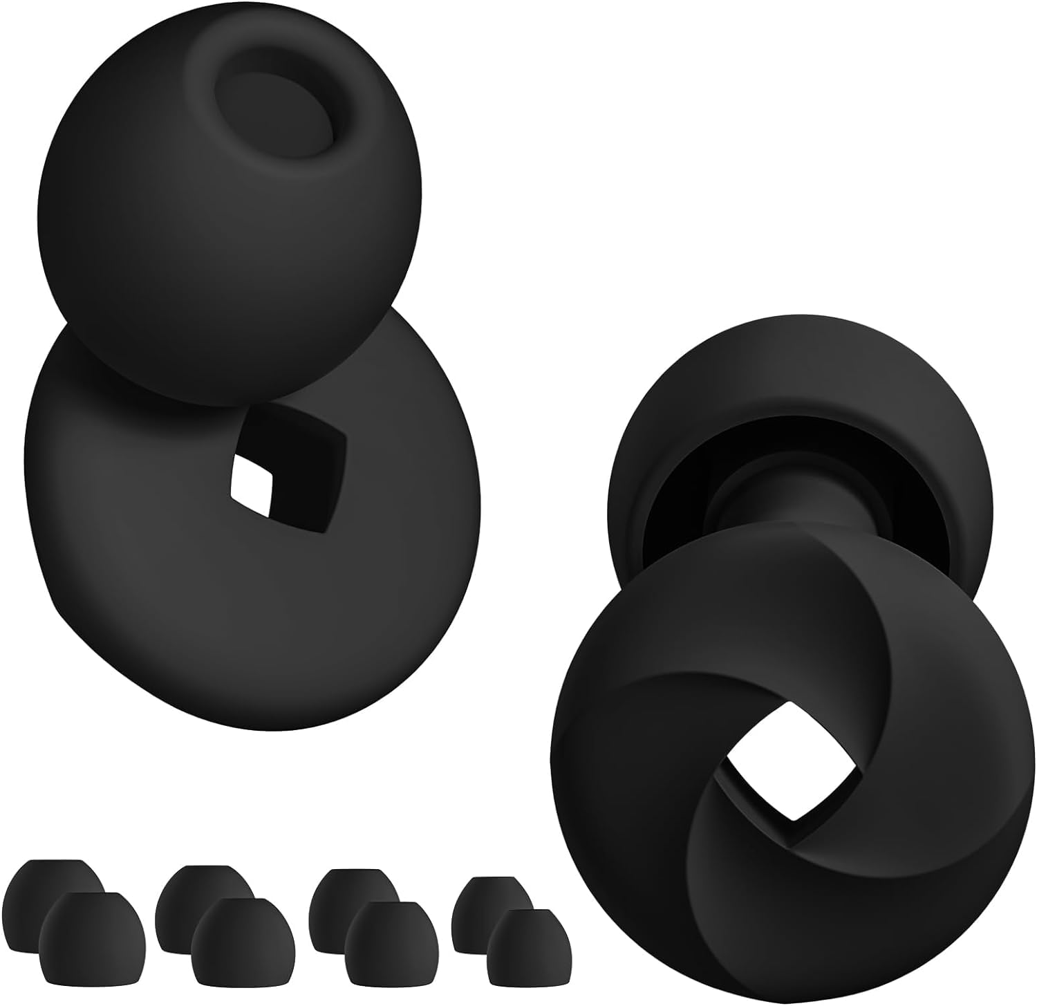 Reusable Earplugs for Noise Reduction | Soft Silicone Hearing Protection Ear Plugs | Designed for Sleep, Work, Noise Sensitivity, Study, Snoring & Swimming