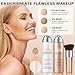 QIUFSSE Magic Minerals Airbrush Foundation Spray and Primer for Face Before Makeup,Waterproof Foundation for Older Women,Teenagers,Middle-aged,Anti-aging Formula for Smooth Radiant Skin (03 Nude)