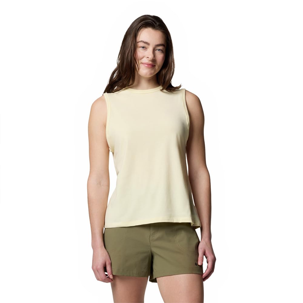 Columbia Women's Sun Trek Tank 2, Tank Top, Lemon Wash, M