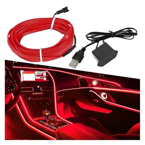 ZIMISI EL Wire Car Interior LED Strip Lights, 5V...