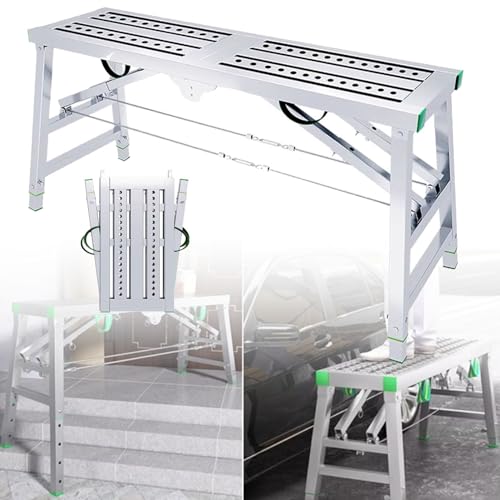 Échafaudage pliant anti-chute avec plateforme large de 180cm - 2