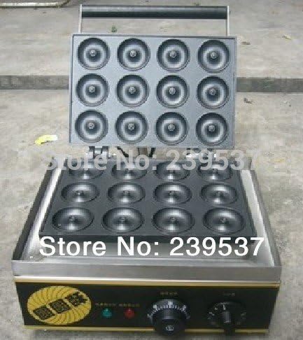 hot sale 0-300 temperature range12 donut 220V 50Hz electric donut maker, dough making machine, bread maker, cake maker, donut