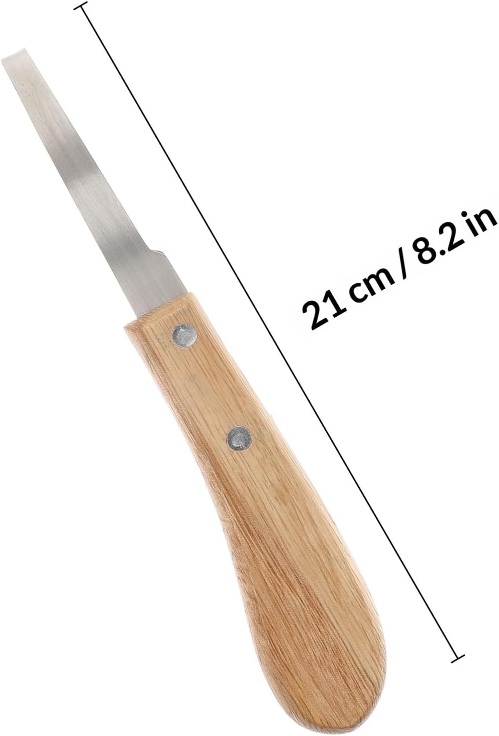 ULTECHNOVO 2pcs Right-Handed Hoof Trimmer Knife for Cattle and Horses with Wooden Handle, Professional Hoof Cutter Farming Supplies for Sheep, Horse, and Cattle Foot Care