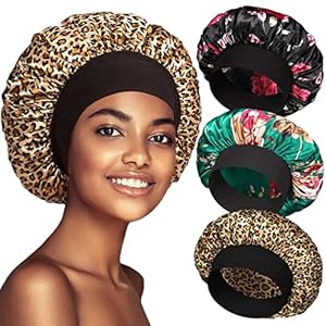Philights Satinhaube 3 Stück Leopardenmuster FH00198-P1