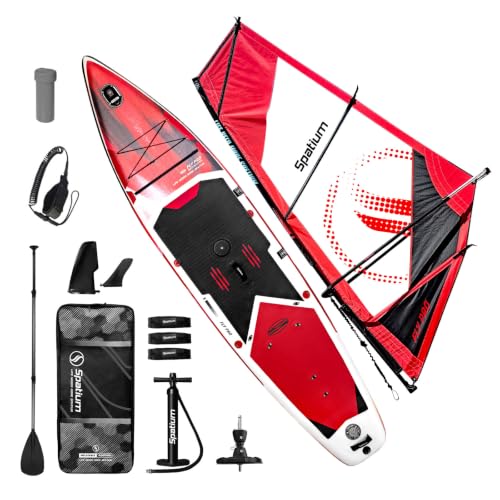 Spatium Inflatable Windsurfing 5m&sup2; Inflatable Windsurf Sail with Sail Board for Newbie Friendly...