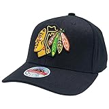 mitchell & ness nhl classic red snapback - chicago blackhawks, nero, taglia unica