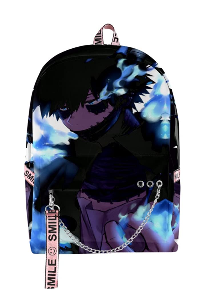 Buy 17" Anime My Hero Academia Dabi Backpack for School Teens Boys