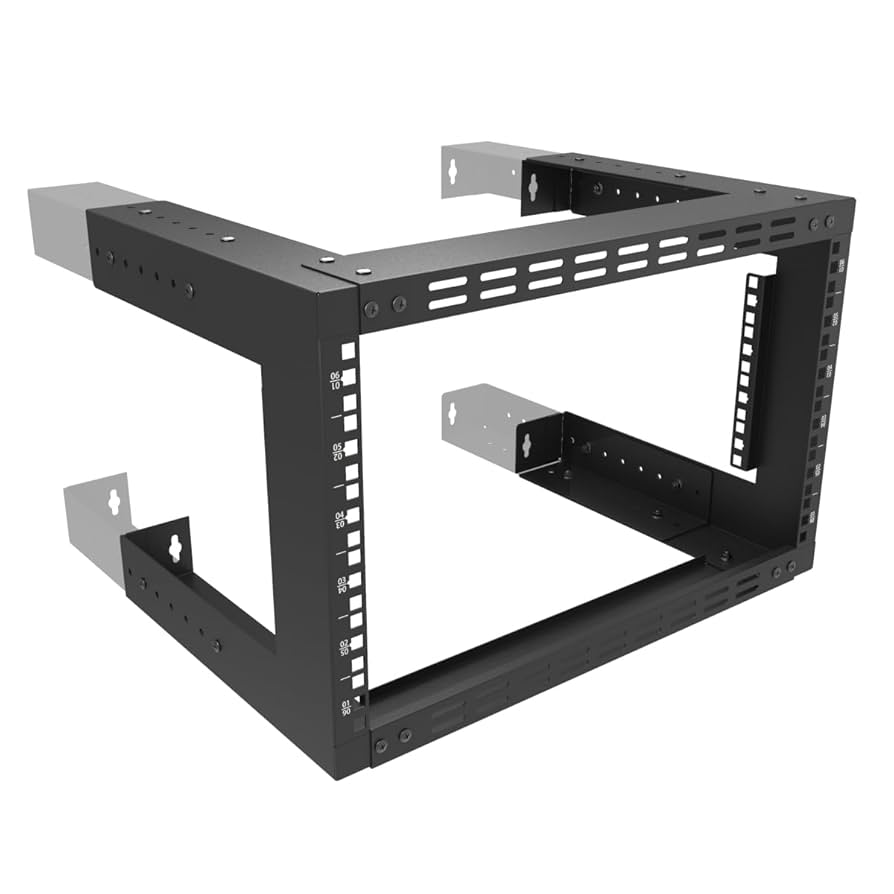 Amazon.com: JINGCHENGMEI 6U Wall Mount Rack- 19 Inch Vented