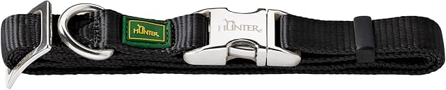 Hunter - Podstawowy Nylon Naszyjnik Model Alu-Strong Vario dla psa (g/czarny)