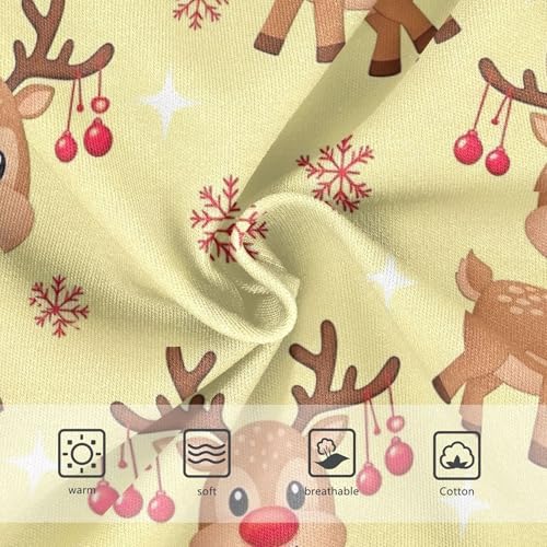 Girls Underwear Toddler 2t Cotton Panties Little Girl Pattern Briefs Undies Kids Cute Cartoon Reindeer Christmas3