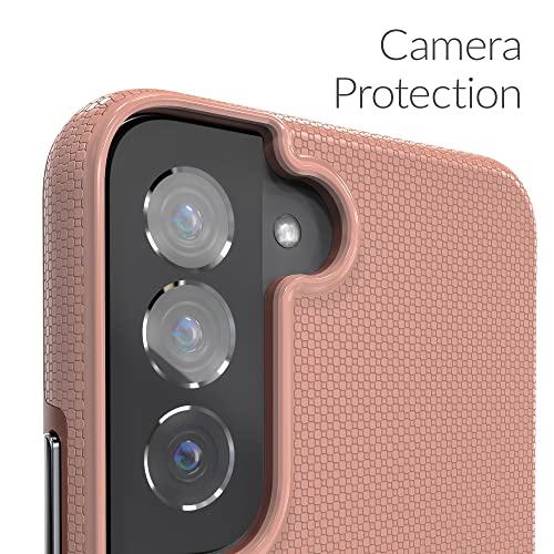 Image of Crave for Samsung Galaxy S22 Case, Shockproof Protection Dual Layer Case for Samsung Galaxy S22 5G (6.1 inch) - Blush