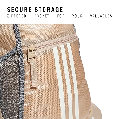 Image of adidas Alliance Sackpack - Drawstring Backpack for Sports, Small Gym, Magic Beige /Off White /2, One Size, Alliance Sackpack - Drawstring Backpack Small Bag for Men and Women