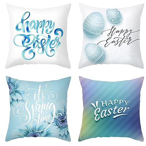Housse coussin à langer en tissu polyester supérieur CEVAN bleu à motif fleuri 4Pcs - 2