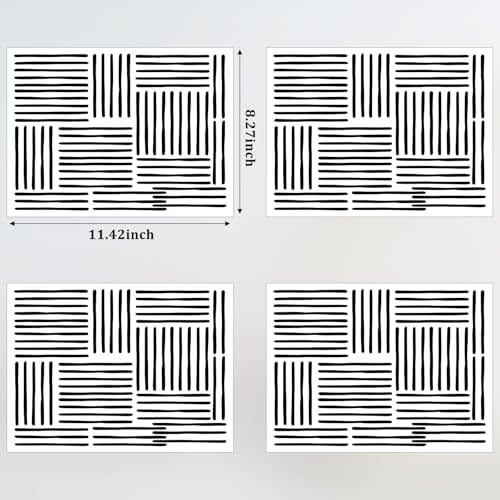 Zonon 240 Pcs Black Line Vinilos Decorativos Modernos Boho miniatura 2