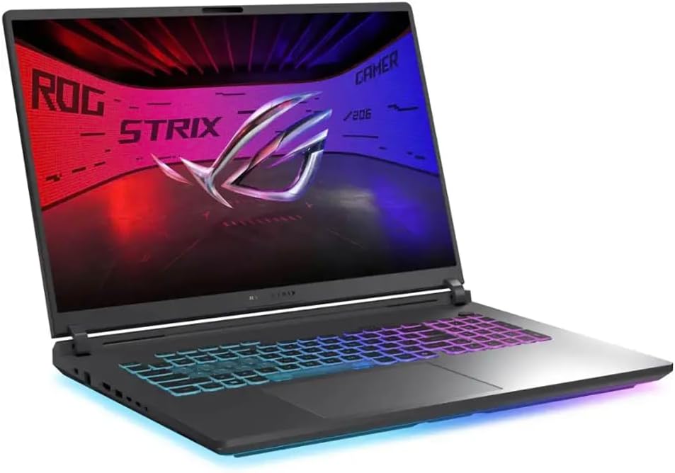 ASUS ROG Strix G18 (2026) AI Gaming Laptop, 18" 240Hz IPS WQXGA Display (Intel Ultra 9-275HX, GeForce RTX 5080 16GB, 32GB DDR5, 2TB SSD, RGB Keyboard, 2 Thunderbolt 5, WiFi 7, Win 11 Home) w/DKZ Hub