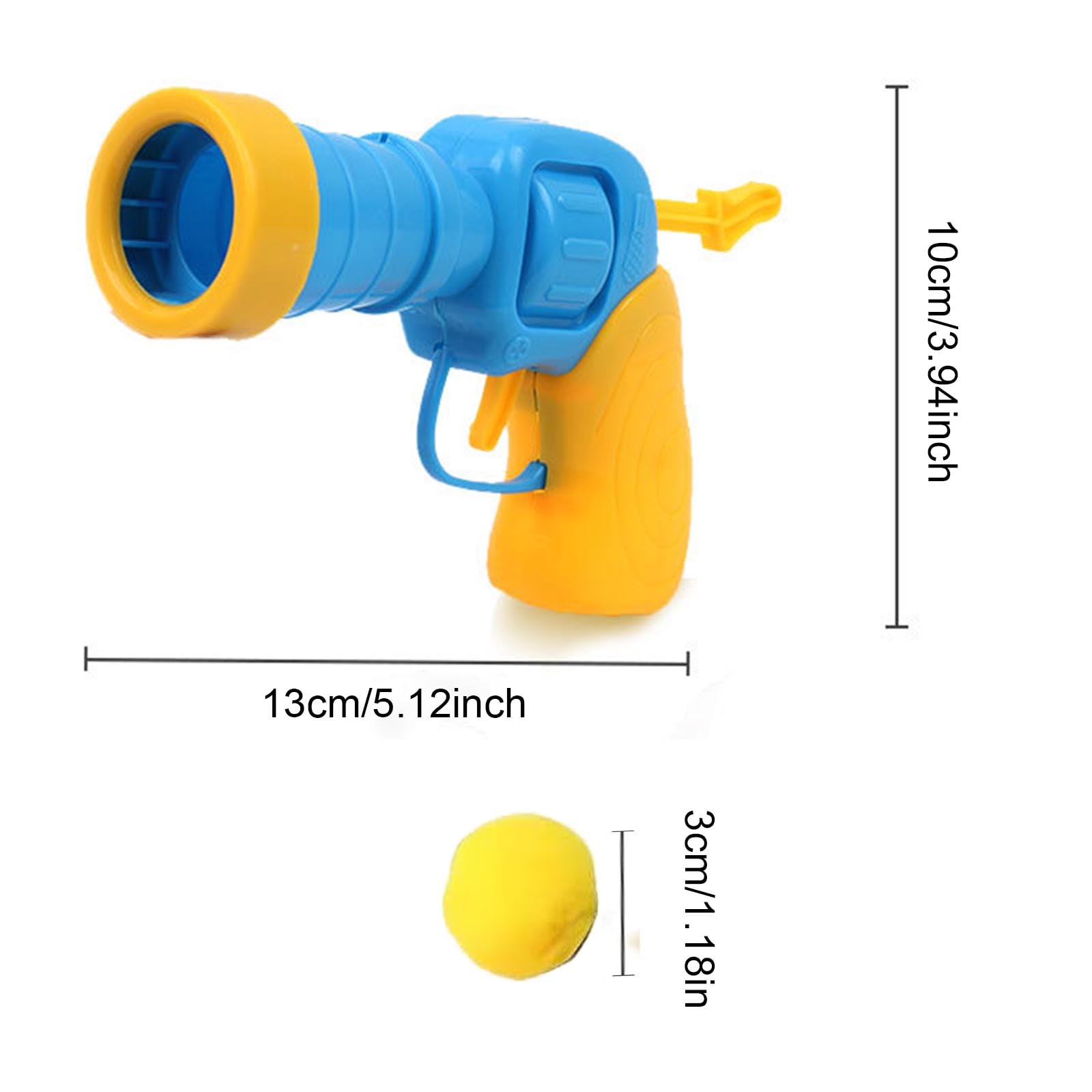 KASESSS 2Pcs Cat Toy Plush Ball Launching Gun, Training Cat Ball Launcher - Image 2