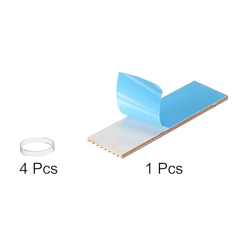 Miniatura 3 de MECCANIXITY Kit de disipador térmico M.2 Cobre puro 2.756x0.827x0.118 in para portátil SSD M.2 2280 con cinta autoadhesiva y 4 piezas de anillos de