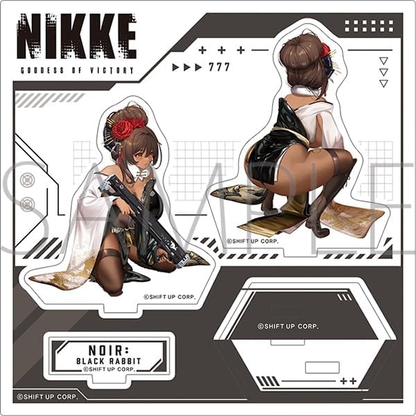 勝利の女神:NIKKE 背中で魅せるアクリルスタンドノワール：ブラックラビット