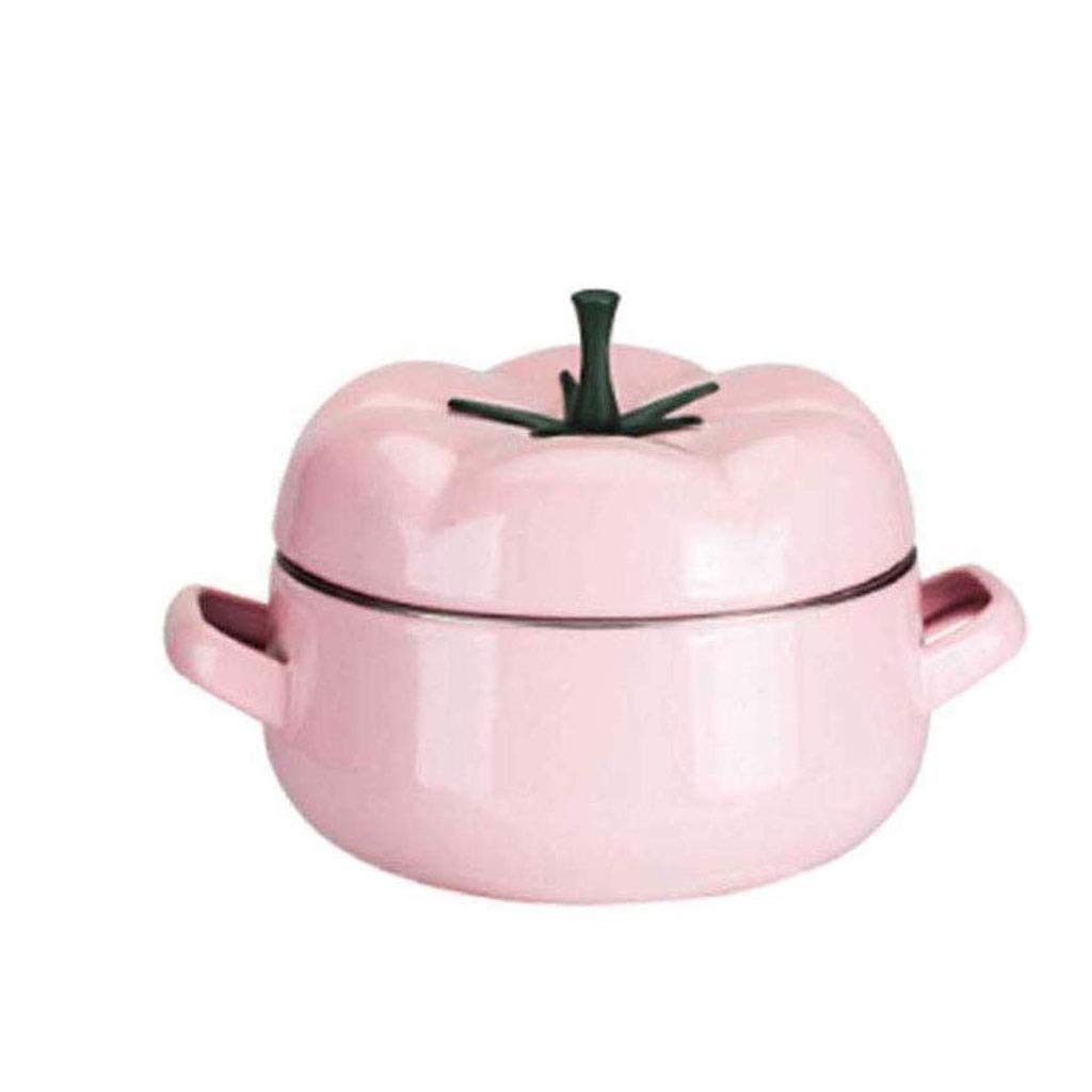 Cazuela de hierro fundido esmaltado para sopas familiares en cocinas de gas