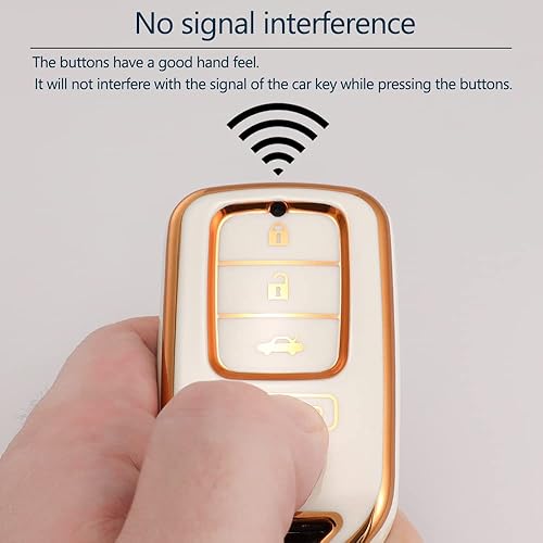 Miniatura 5 de Lcyam Llavero con 4 botones para Honda Accord Civic HR-V Fit Passport Pilot Car Accesorios 2013-2022