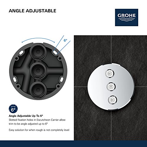 Grifo de control de volumen triple GROHE 29122EN0 para ducha, acabado níquel cepillado miniatura 5