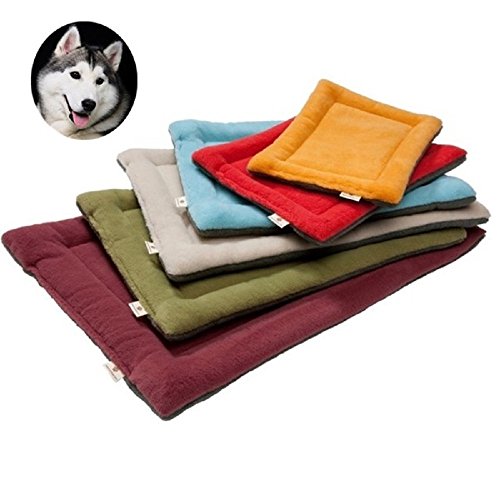 YouthUnion Colchoneta Cama para Mascota, Almohada Invierno Lavable Higiénica Suave para Perros Gatos Caliente Cálida (M, Verde)