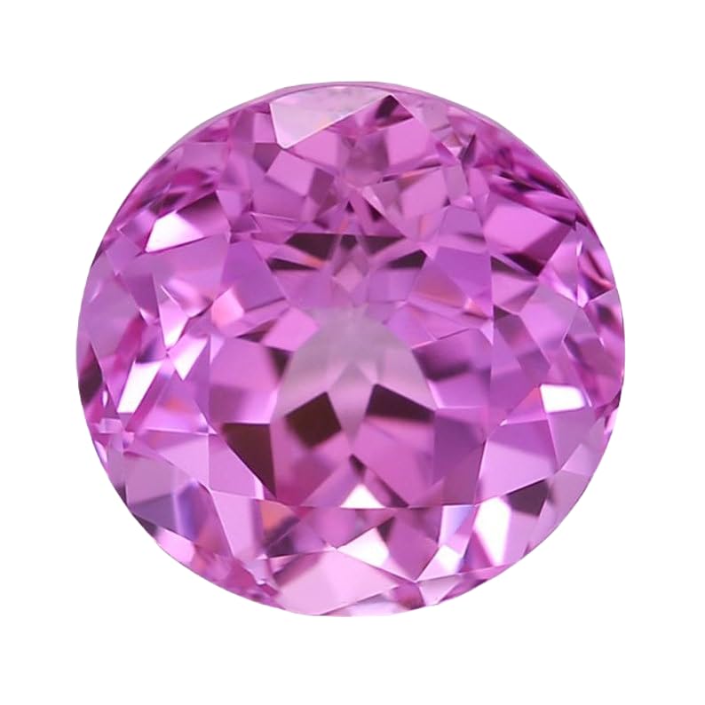 Saphir rose 3mm rond gemme naturelle pour fabrication de bijoux et pendentif