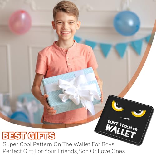 Image of Boys Wallet for Kids, Teen Boy Baseball Wallets 9-12 8-10 8-12, Cool Novelty Leather Bifold Rfid Blocking Purse Coin Pocket Zipper Id Window for Children Men Male Youth Guys Birthday Gifts