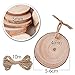 50pcs 5-6cm Rodajas de Madera + 10m Cuerda de Cáñamo para Manualidades...