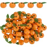 SOFPLATE 50 mini Naranjas Artificiales A Granel Decoración de Frutas Artificiales Simulación Realista de Naranja Frutas Decorativas para Cuencos Centros de Mesa Hogar Cocina Gabinete Decoración de Fie