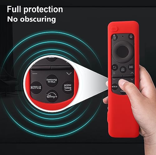 Image of Silicone TV Remote Cover Compatible with Samsung Smart TV Remote 2023 BN59-01432G BN59-01432A (Samsung Smart TV 2023 Model Solar Remote Cover - Style 2, Sky Blue - Style 2)