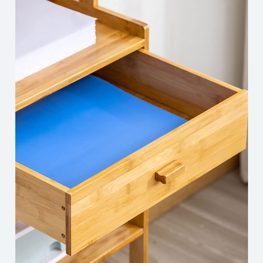 Mueble Impresora Impresora Soporte de Almacenamiento Vertical Rack Revista Estantería estantería y Estante hogar con cajones organización Cajonera Escritorio(A)