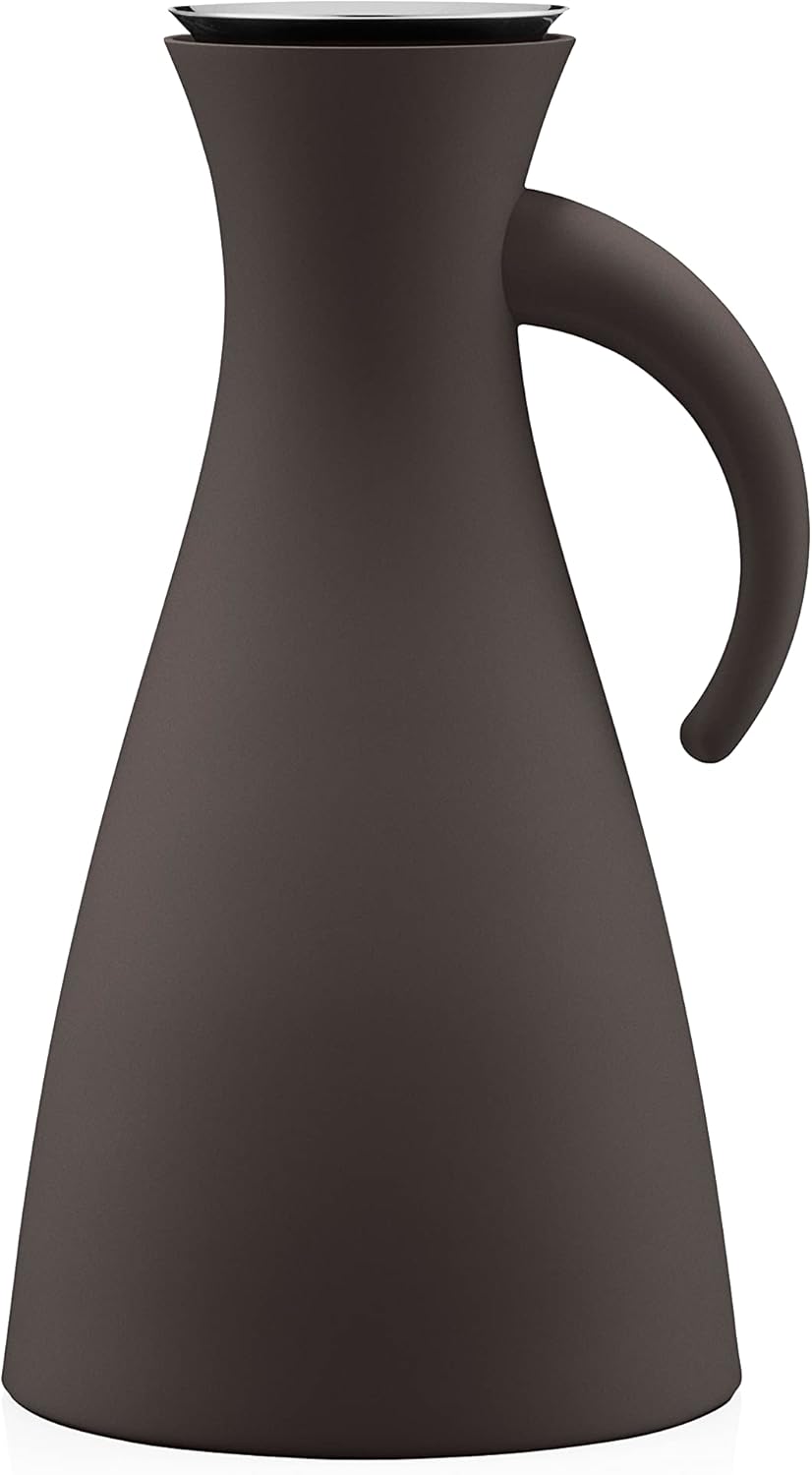 Eva Solo 502801 Vacuum Jug, 1 Litre, Stainless Steel, Matt Black, 15.5 x 15.5 x 29 cm