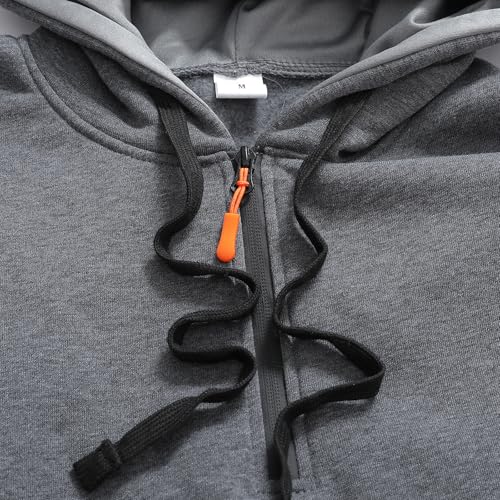 Men's Tactical Zip Up Hoodie Fleece Lined Long Sleeve Pullover Winter Warm Sweatshirt with Pockets4