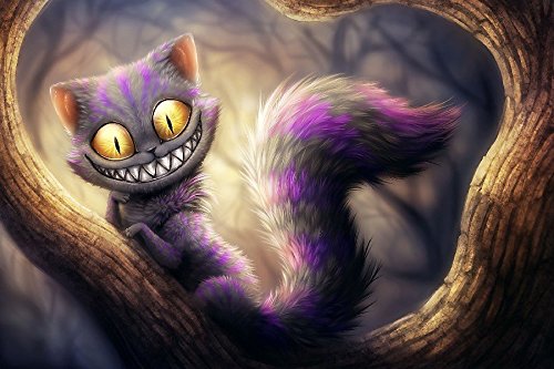 Cheshire Cat Tv Movie Film Poster Fabric Silk Poster Print B0120