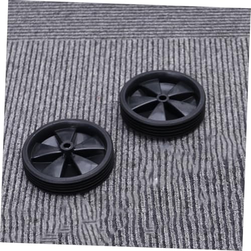 KOMBIUDA 3 pares de ruedas de entrenamiento negras para bicicleta, soporte auxiliar para aprender a montar, estabilizadores estables para niños miniatura 4