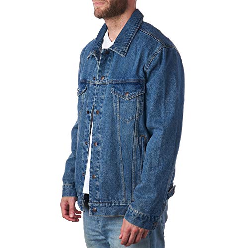 Alpine Swiss Derek Men’s Classic Denim Trucker Jacket3