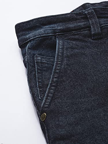 Image of The Indian Garage Co Men Slim Fit Solid Mid-Rise Stretchable Jeans