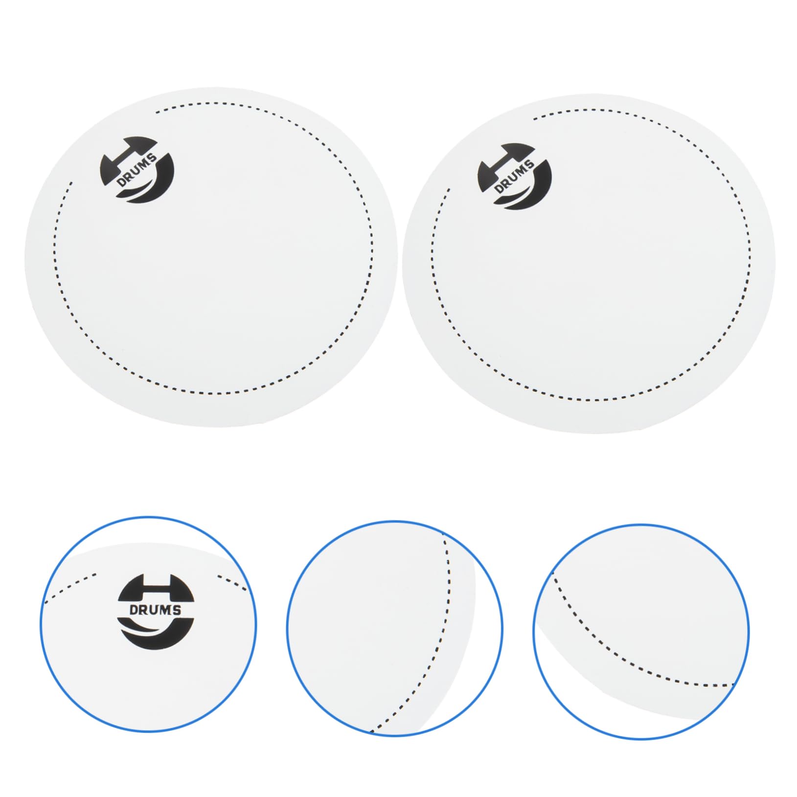 Adesivi Anticollisione Per Batteria Tamburo - Set 2 Pezzi, Protezione Durevole Per Grancassa - Foto 5