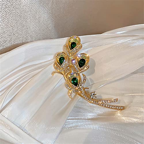 Broche de lirio de cala con diamantes para trajes elegantes 5