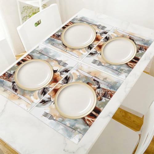 Set de table lavable pour protéger la table des taches et chaleur - 6